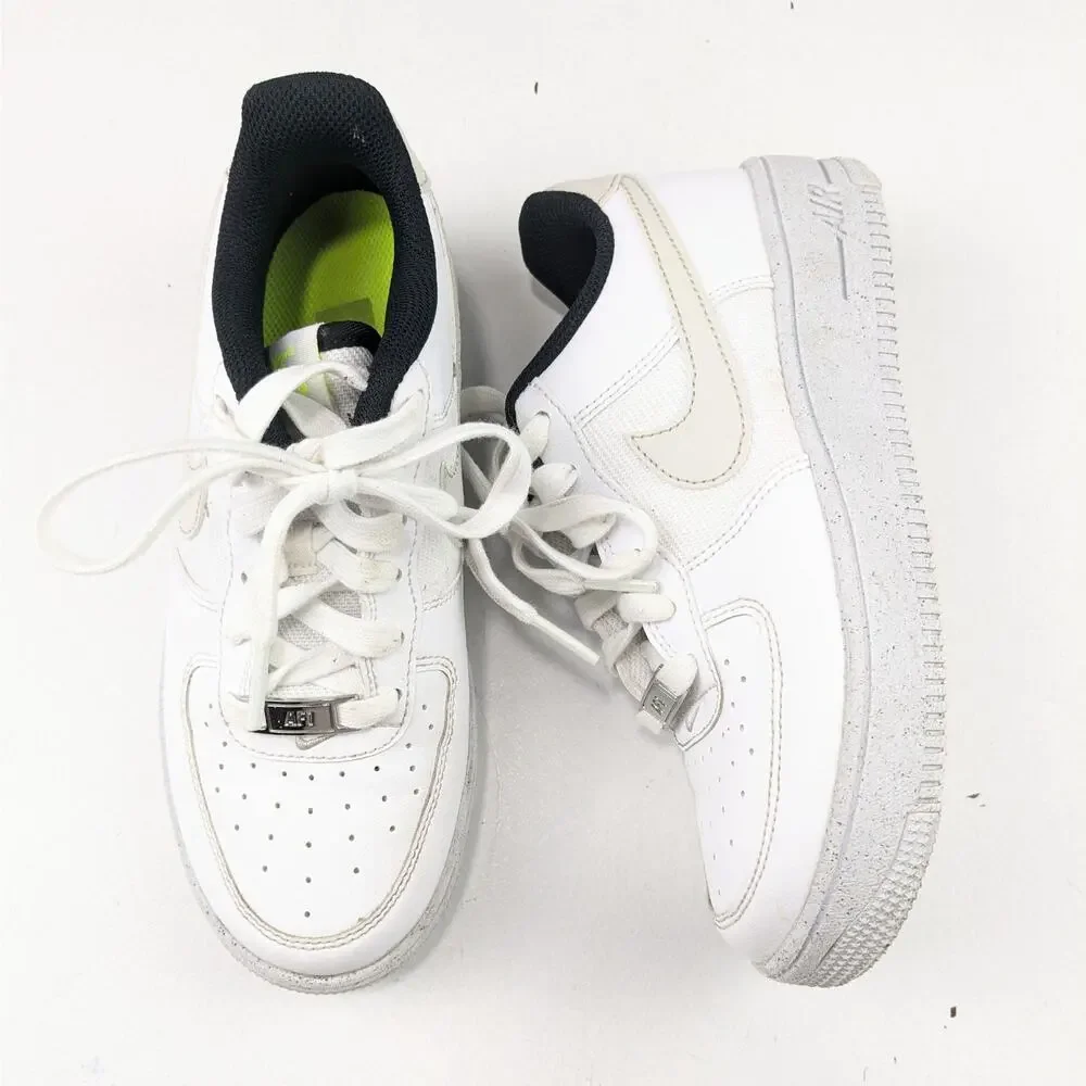 Nike Airforce 1 Crater NN White Sneakers - Youth 3.5